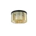 thumbnail image 5 of Sydney 8 light Matte Black Flush Mount Golden Teak (Smoky) Royal Cut Crystal, 5 of 9