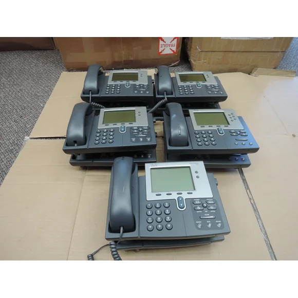 used LOTS of 5 Cisco CP-7942G 7942G Business IP PHONE