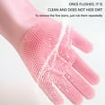 thumbnail image 3 of OAVQHLG3B Cleaning Gloves Dishwashing Cleaning Scrubber Glove for Housework, Kitchen, Bathroom Cleaning, 3 of 4