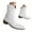 White, variant on UngA Mid Calf Boots for Women Women's Western Boots Square Toe Heel Zipper Embroidered Ankle Boots Black,6.5