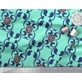 thumbnail image 2 of Soimoi Poly Georgette Fabric Floral & Filigree Damask Print Sewing Fabric Yard 52 Inch Wide, 2 of 3