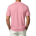 thumbnail image 4 of Dresfit Men's T Shirts Short Sleeve V Neck Athletic Shirts Summer 2026 Muscle Fit Running Shirt Breathable Loose Moisture Wicking Gym Tops Pink, 4 of 7
