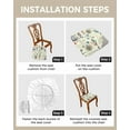 thumbnail image 4 of 6 Packs Nautical Sailboat Seat Covers for Dining Chairs,Stretch Fitted Chair Seat Protectors Office Computer Desk Chair Cushion Removable Slipcovers,Retro Beach Ocean Seashell Starfish Yellow, 4 of 6