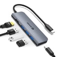 thumbnail image 1 of Adaptador multipuerto USB C Hub QUUGE 5 en 1 con HDMI 4K y 3 USB 3.0, 1 of 8