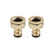 thumbnail image 1 of 6 Pieces Brass Faucet Connector Garden, Garden Hose Connector Accessories 3/4, 1 of 5