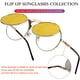 thumbnail image 5 of Gafas de Sol AIEYEZO Redondas con Flip-Up para Hombre y Mujer Estilo Steampunk, 5 of 7