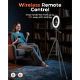 thumbnail image 4 of 10'' Ring Light with Extendable Tripod Stand LED for Makeup Live Streaming, 4 of 10