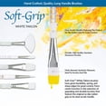 thumbnail image 4 of SG502 | Soft-Grip™ 5pc Long Handle White Taklon Variety Brush Set, 4 of 8