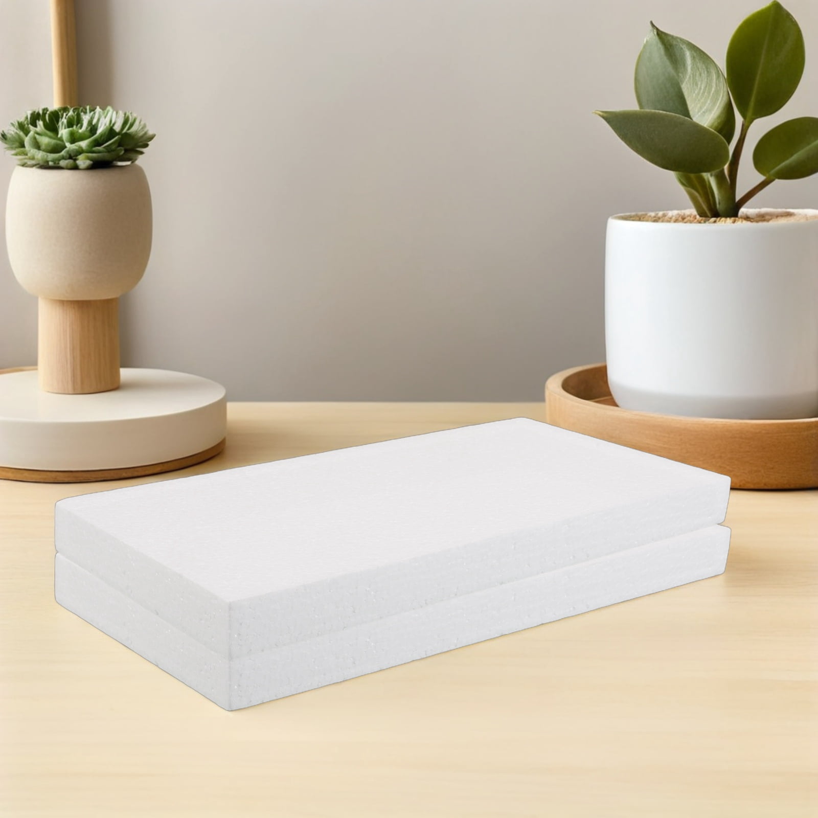 ETHZZLE 10Pcs White Foam Blocks Lightweight Polystyrene Foam for DIY Art Sculpting Floral Centerpieces and Crafts