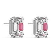 Swarovski Chroma earrings Pink, Rhodium plated 5600627