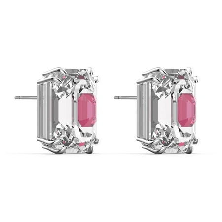 Swarovski Chroma earrings Pink, Rhodium plated 5600627
