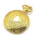 thumbnail image 1 of Luxury Gold Pocket Watch Men Skeleton Bronze Automatic Mecha, 1 of 5