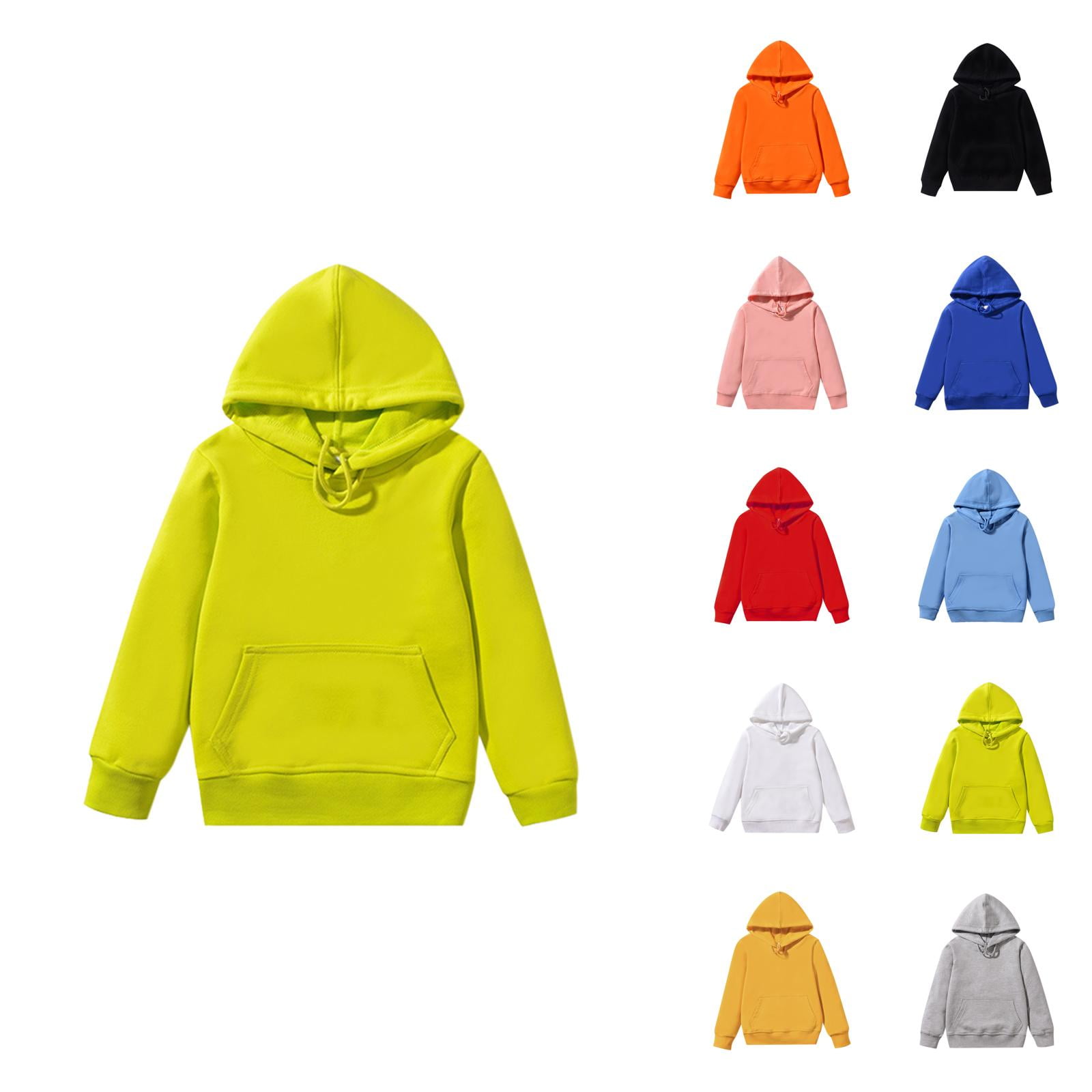 Solid Color Boys Sweatshirts Kids Child Toddler Baby Boys Girls Solid Long Sleeve Patchwork Hooded Sweatshirt Pullover Tops Blouse Outfits Clothes Boy Sweatshirts