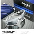 thumbnail image 5 of Xagger Wrap Around Sport Polarized Sunglasses for Men Women Running Driving Fishing TR90 Frame Glasses, 5 of 6