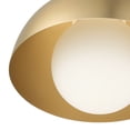 thumbnail image 6 of Amelia 1-Light Matte Brass Plug-In Pendant Lighting with Frosted Glass Shade, 6 of 9