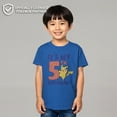 thumbnail image 2 of Boy's Pokemon Pikachu It's My 5th Birthday  Graphic Tee Royal Blue Large, 2 of 10