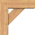 thumbnail image 3 of Ekena Millwork 7 1/2"W x 24"D x 24"H Traditional Block Smooth Bracket w/ Offset Brace, Western Red Cedar, 3 of 25