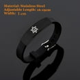 thumbnail image 2 of Israelites Symbol Hexagram Jewelry Star of David Silicone Bracelet Hanukkah Menorah Mogan Star Amulet Wristband from Israel Religious Gifts, Red, 2 of 4