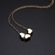 thumbnail image 4 of Collar para mujer, Joyas para mujer, Joyas para mujer Belleza Mujer Collar de cadena con colgante de tres corazones de acero inoxidable el collar, 4 of 4
