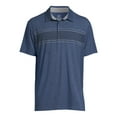 thumbnail image 5 of George Men’s & Big Men's Striped Jersey Knit Polo Shirt with Short Sleeves, Sizes S-3XL, 5 of 5