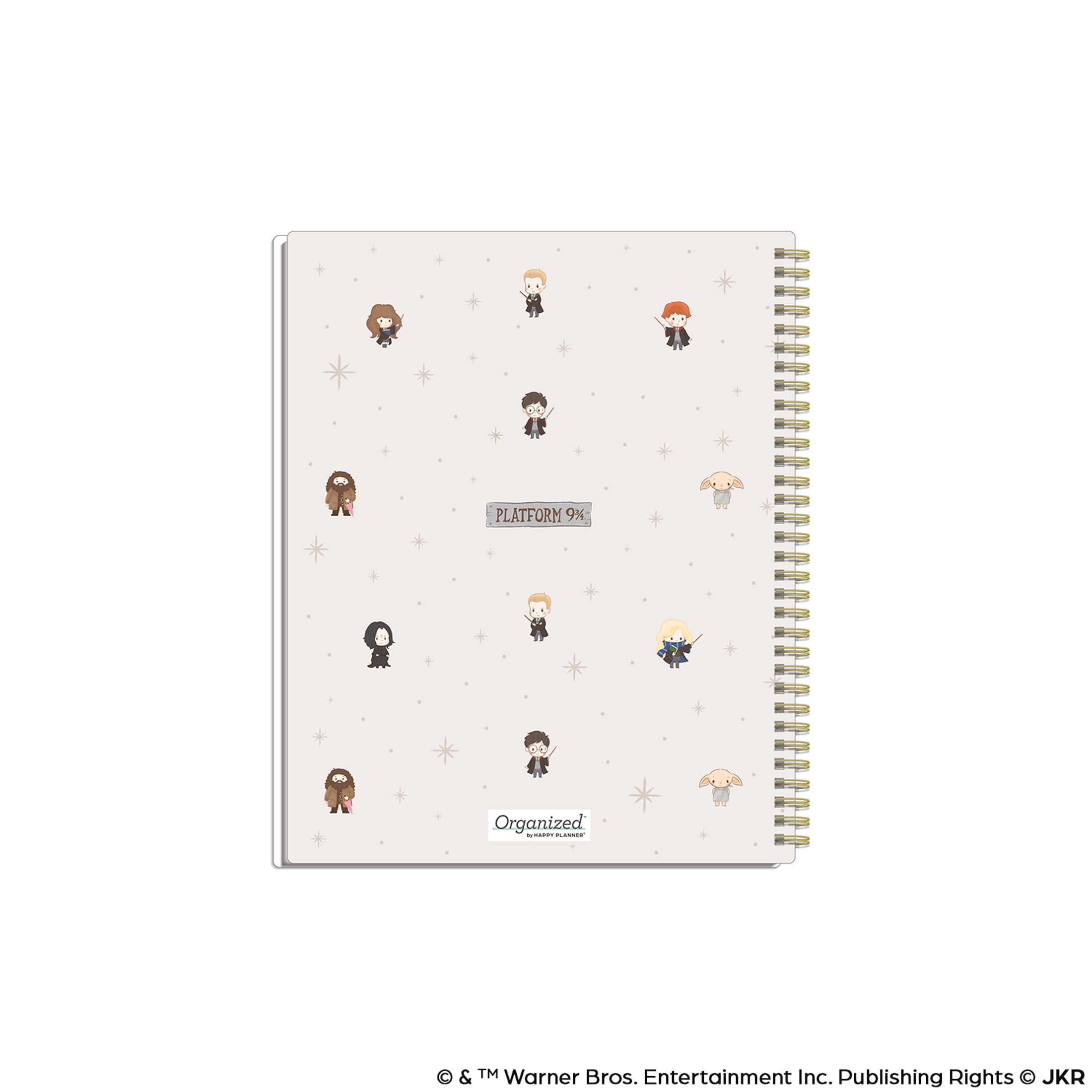 Organized by Happy Planner, Harry Potter Tiny Magic Big Dated Planner, (8.5" x 11"), 12 Month July 2025-June 2026, metal twin loop