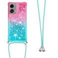 thumbnail image 3 of Funda para Motorola MOTO G Stylus 5G 2024 Brillantina Líquida Divertida Reluciente y con Cristales en Movimiento Cuerpo Cruzado con Cordón Ajustable, 3 of 5