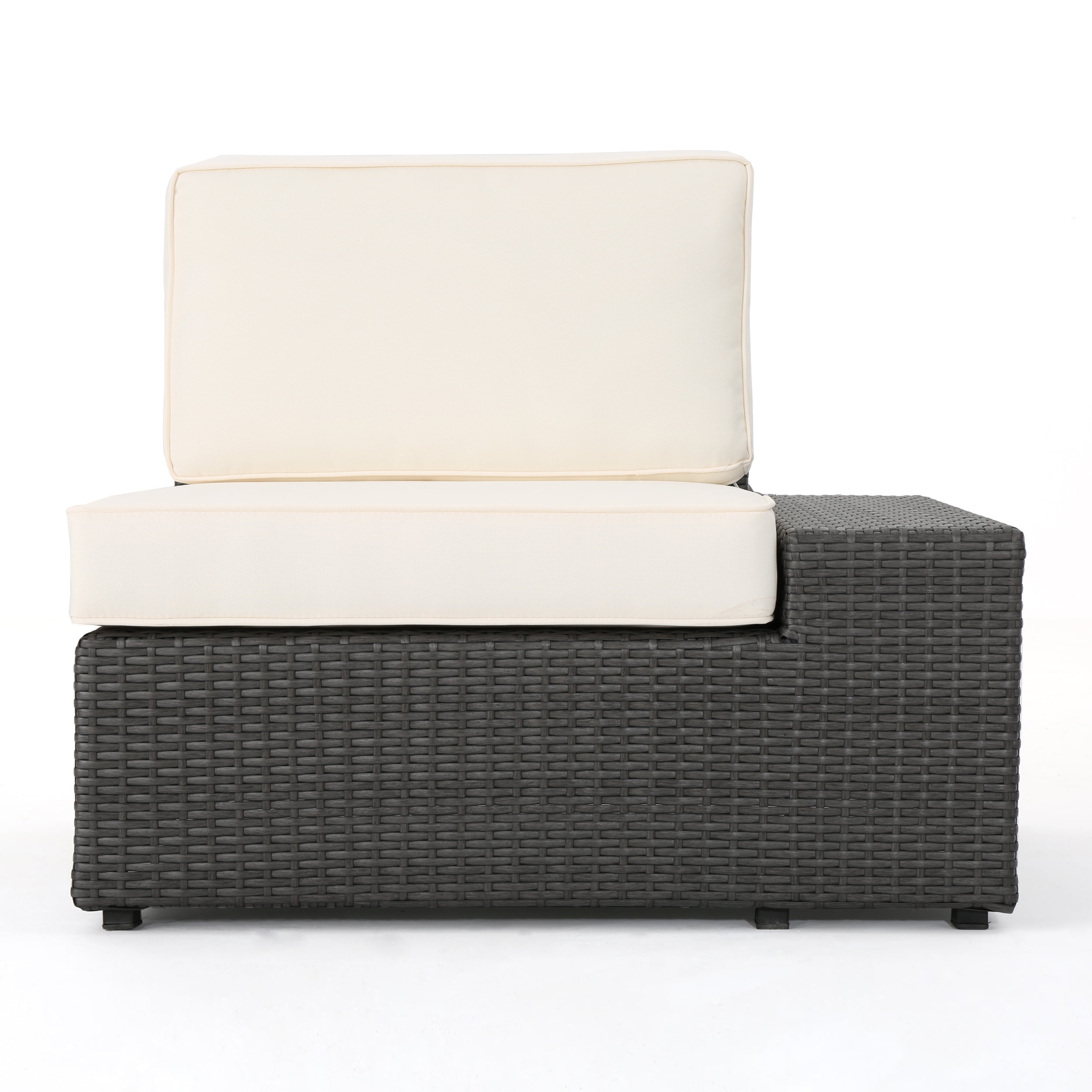 Outdoor 6-piece Grey Wicker Sofa Set