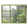 thumbnail image 2 of Window View Wall Mural - It's Raining Heavily Outside - Vintage Style Wall Decor - Peel and Stick Adhesive Vinyl Material - 36x48 inches, 2 of 5