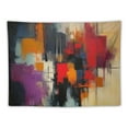thumbnail image 5 of BCIIG Abstract Colors Red Light Tapestry Wall Hanging Unique Style Graphic Tapestries Home Wall Decor Art for Living Room Bedroom Apartment Farmhouse Dorm 40x30inch, 5 of 6