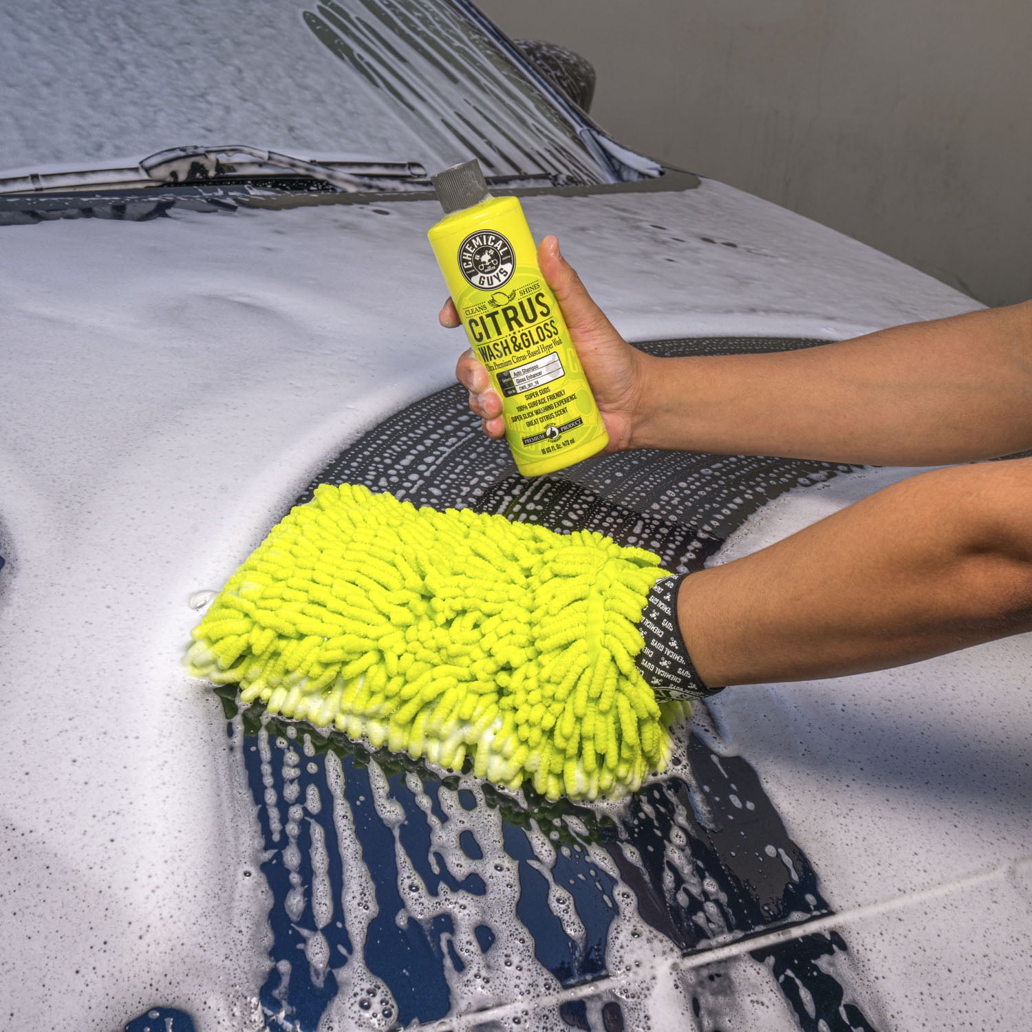 Chemical Guys Citrus Wash & Gloss Concentrated Shampoo, Citrus Wash & Gloss