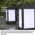 thumbnail image 4 of Pilar de luz Solar para patio trasero, lámpara de capitel, impermeable, inalámbrico, iluminación nocturna, camino, recargable automáticamente Iluminación y accesorios Pared de luz cálida Toystoory HA072770-04, 4 of 6