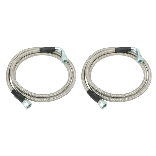 M Buder Kit de Manguera de Enfriador de Transmisión de Metal con Adaptadores para TH350 700R4 TH400 4L80E, Tubo de Enfriamiento Flexibles de 50 in / 127 cm
