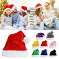 thumbnail image 5 of Adult Christmas Hat Unisex Velvet Cozy Thickened Classic for Christmas New Year Parties, 5 of 5