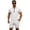 White, variant on Uwinwear Men's Casual Athletic Tracksuits Sets Solid Color Half-Zip Polo Shirt and Drawstring Shorts Set Athletic Tracksuits 2 Piece Outfit,Black,XXXL