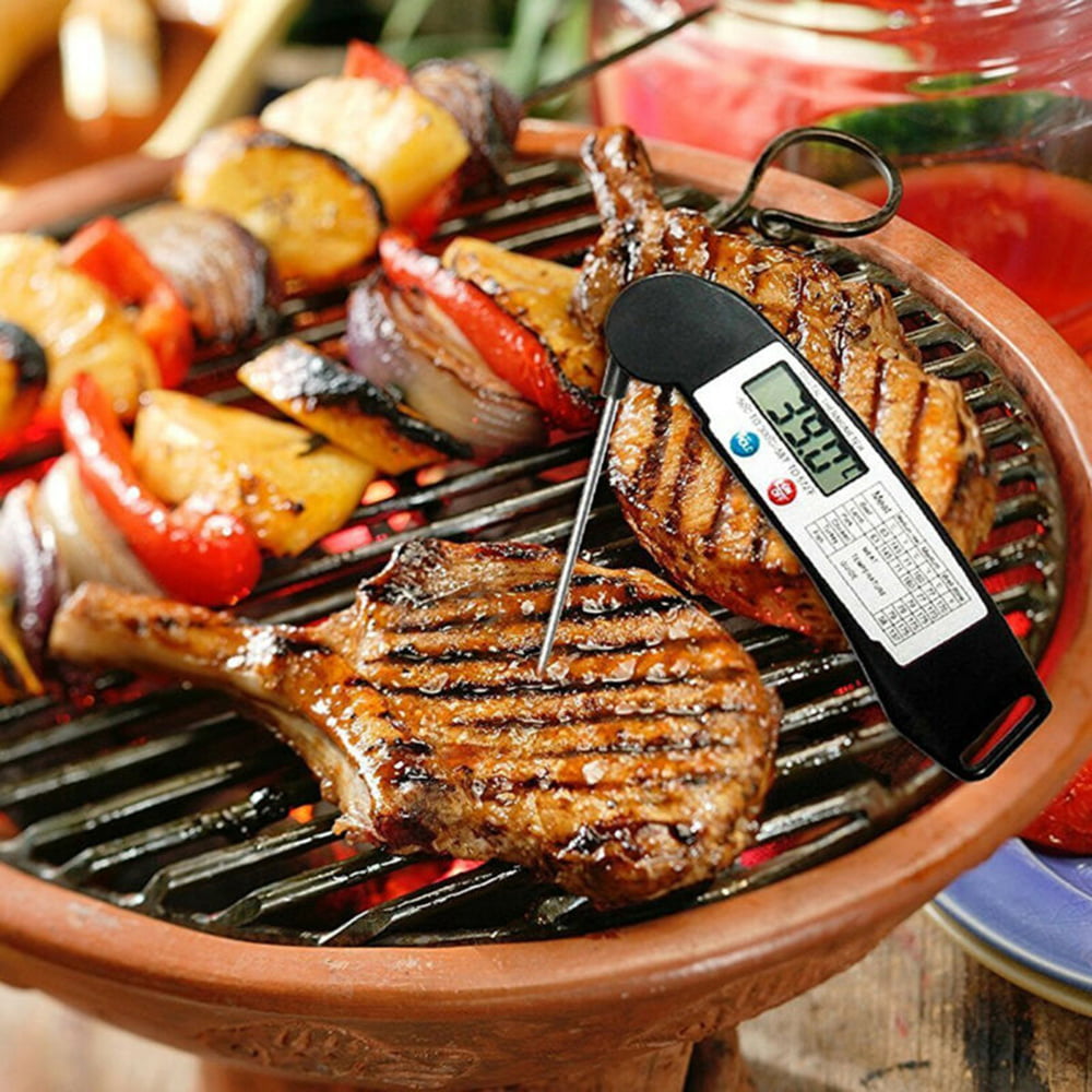 Instant Read Digital Meat Thermometer w/ Probe for Food Cooking Kitchen BBQ Grill  Smoker Blue - Bed Bath & Beyond - 20625437