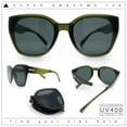 thumbnail image 2 of Womens Collasible Folding Oversized Cat Eye Plastic Sunglasses Green - Black, 2 of 8