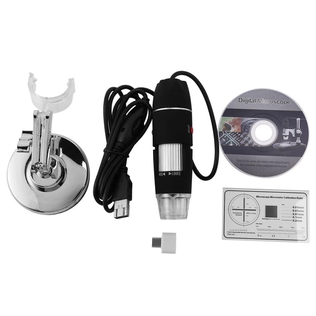 Microscopio digital USB PENGJJMXG 40x-1000x cámara de mano para estudiantes ingenieros biología microbios