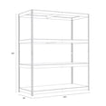 thumbnail image 5 of Hirsh Archival Riveted Steel Shelving 4-Shelf Unit, 18Dx69Wx84H, Black, 5 of 5