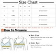 thumbnail image 2 of Bigersell Front Closure Snap Bras for Older Women Daisy Bras Back Smoothing Wireless Bras Ladies Push up Bra No Underwire Seamless Seniors Bras Easy Close Padded Bra Style-D32, T-Dark Gray L, 2 of 4