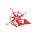 thumbnail image 1 of Mountain Compass Car sticker Mountain Navigation Decals, 1 of 7