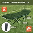 thumbnail image 4 of Ozark Trail Extreme Comfort Folding Sleeping, Guest Bed Cot with Comfort Mattress, Polyester Fabric, Built-in Pillow, Cushioned for 2-Sided Comfort., 4 of 11
