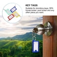 thumbnail image 3 of Minkissy 40Pcs Key Identify Tags Assorted Color PP Clear Window Design for Keys, 3 of 8