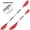 Black, variant on ZHUOPAI 4-Piece Quick Release Asymmetrical Kayak Paddle Board 84.6 inches / 215 cm Heavy Duty Aluminum Shaft Touring Watercraft Oar for Fishing and Boating, White