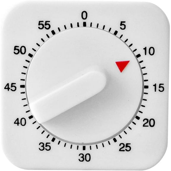 Kitchen Timer 60 Minutes Mechanical Timer Clock with Loud Alarm Countdown Timer No Battery Needed for Oven Cooking Baking Exercise Fitness Teaching Classroom Study