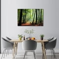 thumbnail image 3 of Forest-themed wall decoration painting - fabric wall decoration item - green tree fabric-printed art piece - decorative item for living room, 3 of 6