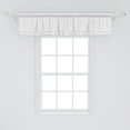 thumbnail image 2 of Ambesonne Floral Window Valance, Minimalistic Grid Flowers, 54" X 12", White and Pale Grey, 2 of 3