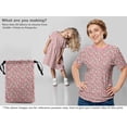 thumbnail image 5 of oneOone Cotton Poplin Twill Light Pink Fabric Floral Craft Projects Decor Fabric Printed By The Yard 56 Inch Wide, 5 of 5