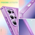 thumbnail image 4 of Dteck Built-in Screen Protector Case for Samsung Galaxy S25 Ultra,Compatible with Mag-Safe Slim TPU+PC Full-Body Stylish Shockproof Protective Transparent Cover,Darkpurple, 4 of 6