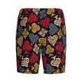 thumbnail image 2 of Lsque Vintage Card Mens Sleep Pajama Shorts,Short Pajama Pants, Cotton Ultra-Soft Knit-3X-Large, 2 of 9