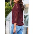 thumbnail image 4 of Traje de baño Cover Up EVALESS - Blusas de ganchillo para mujer, color rojo, talla M, 4 of 7
